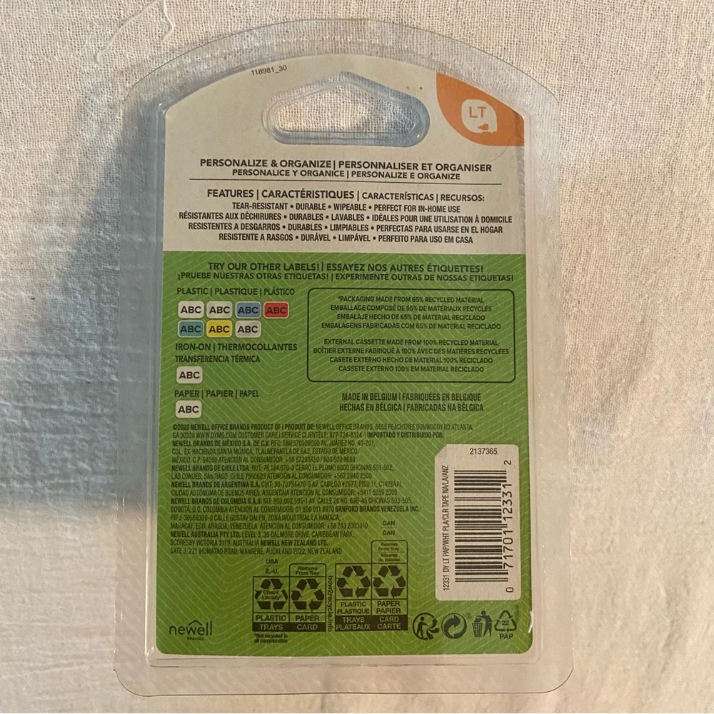 -Dymo LetraTag Label Maker Refill Variety 3PK ~ 1/2